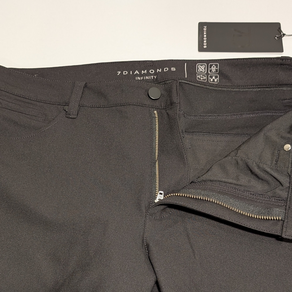 NWT 7 Diamonds Infinity 7-Pocket Black Tech Pants